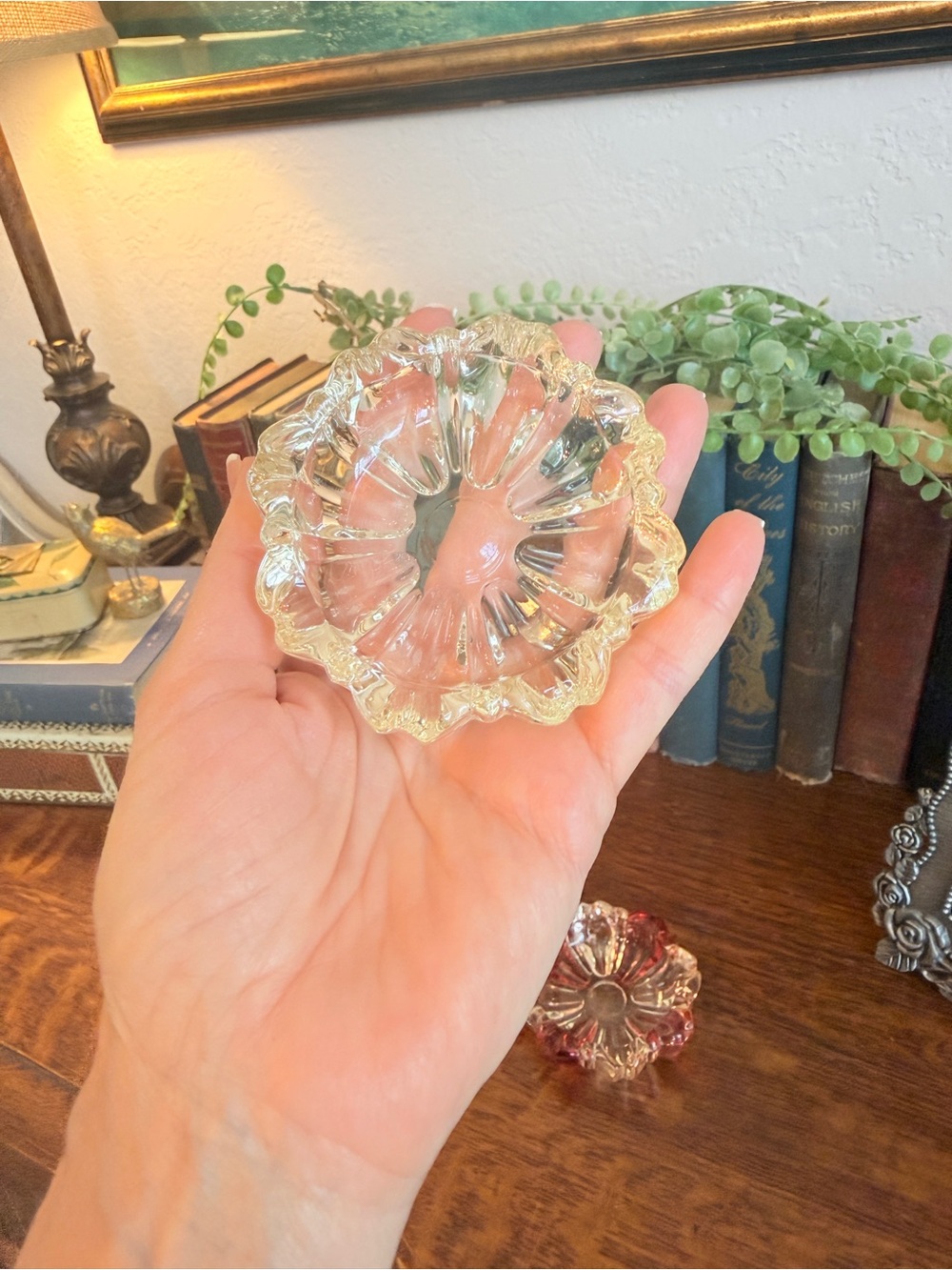 3 Vintage Anchor Hocking Glass Ashtrays Ruby Red and Clear - Picture 12 of 17